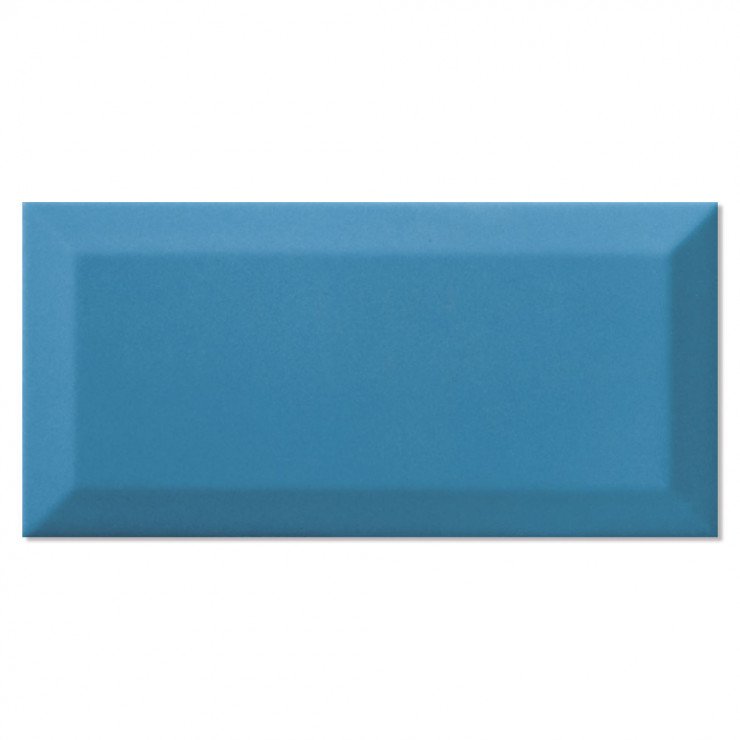 Vægflise Metro Fasat Teal Blank 10x20 cm-0